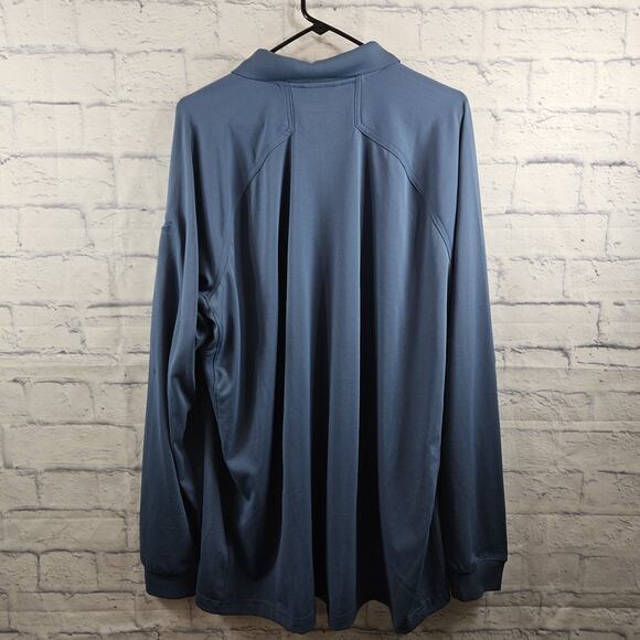 First Tactical Men's Performance Polo Long Sleeve Tactical Gear XXL Blue - Picture 4 of 6